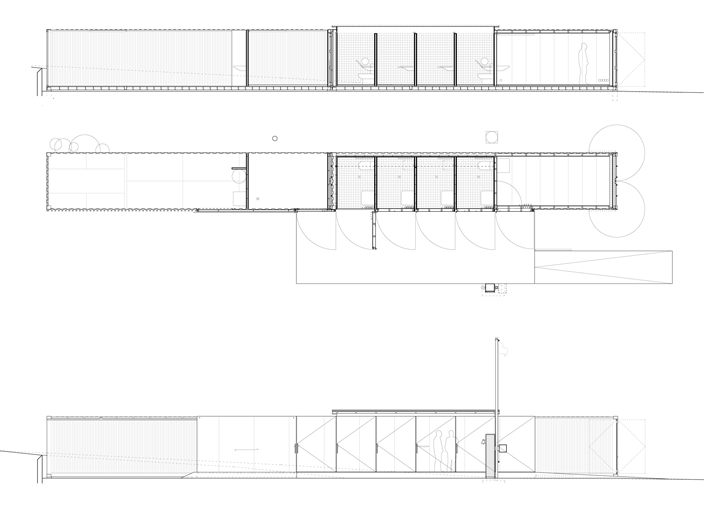 capitainerie en containers _ gens association libérale d'architecture