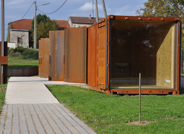 capitainerie en containers _ gens association libérale d'architecture